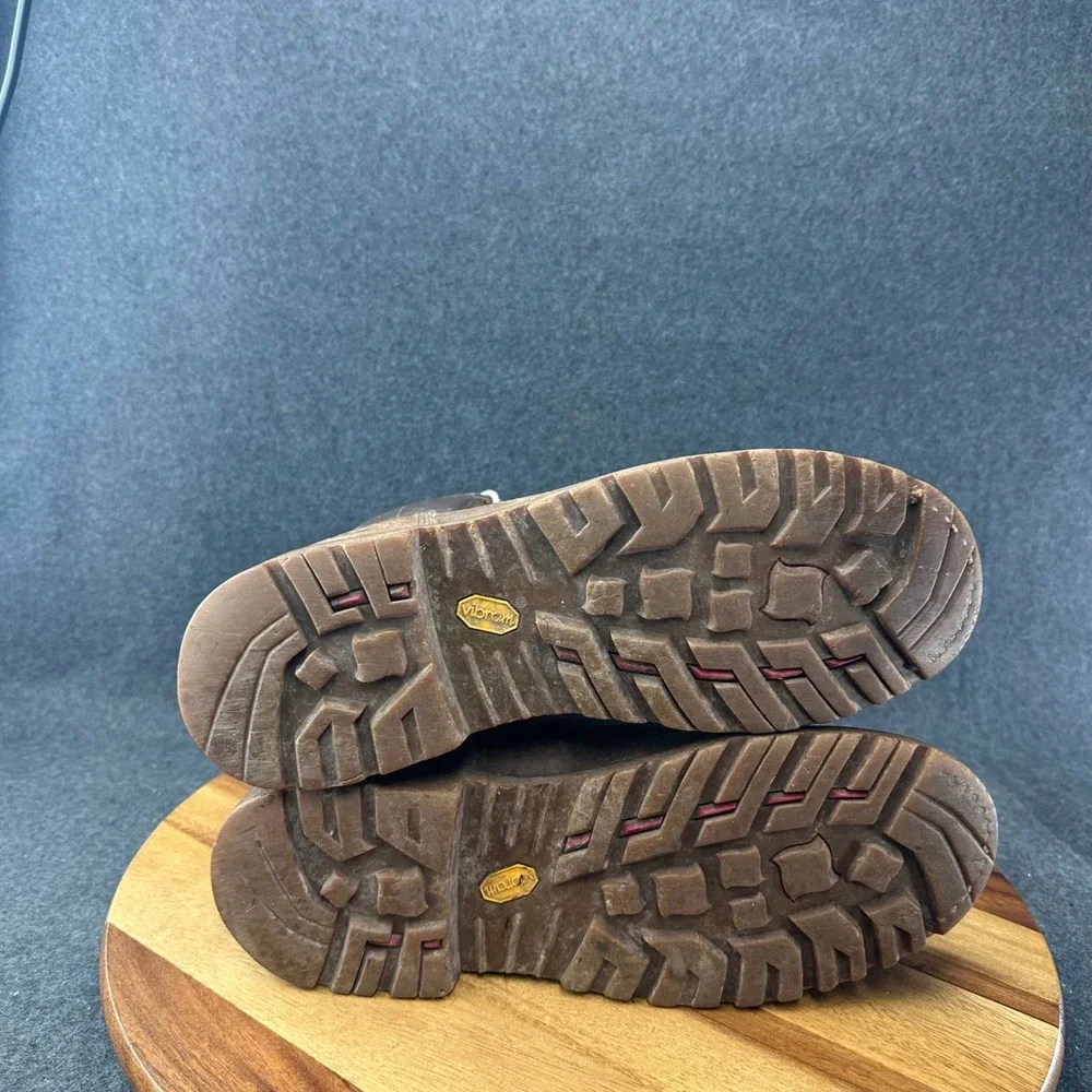 Chippewa Brown Leather Work Boots Chip-A-Tex Lace Up Vibram Mens Size 12 72250